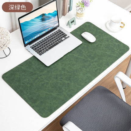 Skin-feeling Crazy Horse Leather Table Mat Leather Pattern Mouse Pad Custom Oversized Office Computer Mat Leather Learning Desk Mat