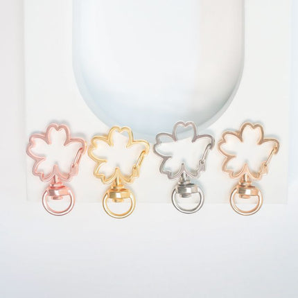 Factory Direct Zinc Alloy Sakura Buckle DIY Jewelry Accessories Flower Spring Buckle Size Sakura Buckle Pendant