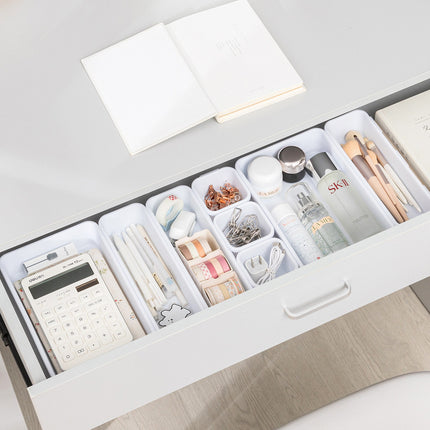 Cross-border drawer storage partition box set desk built-in stationery and sundries cosmetic finishing box compartment storage box