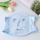 Ice mask blue (white beads)