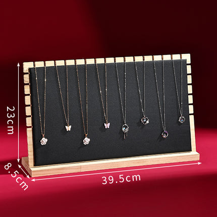 Solid Wood Jewelry Display Stand, Detachable Jewelry Pendant Storage Board, Large Capacity Display Rack for Stalls, Jewelry Store Live Streaming