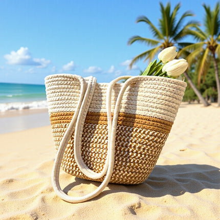 Woven Cotton Tote / Sac Tressé Coton
