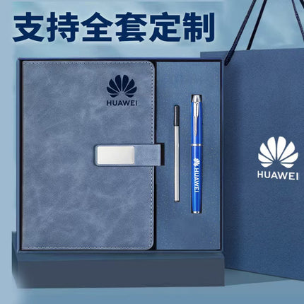 Cross-border notebook suit custom stationery company activity business notepad gift box wholesale printable logo