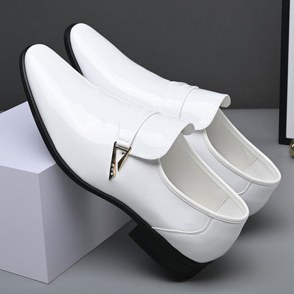 Source Manufacturer Leather Men's Classic Casual Leather Shoes Pointed Toe Versatile British Style Leather Shoes Wear-Resistant and Waterproof