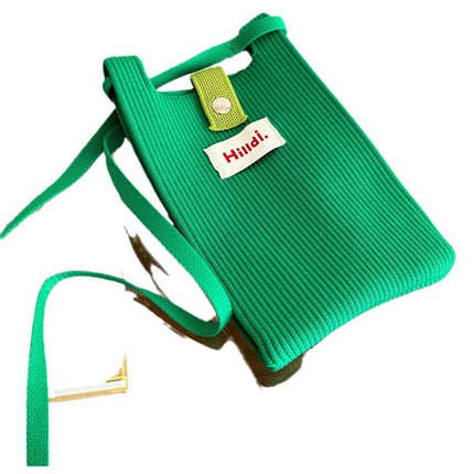 Dopamine Fashionable New Women's Bag South Korea Niche Crossbody Mobile Phone Bag Retro Solid Color Shoulder Small Bag Coin Purse