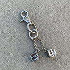 Ch buckle + ring 18mm + double skull dice