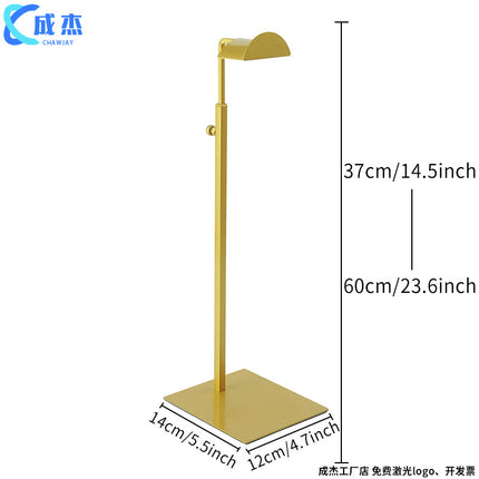 Cross-border Source Stainless Steel Display Hanging Bag Display Rack Women's Bag Rack Support Bag Rack Floor Adjustable Bag Rack