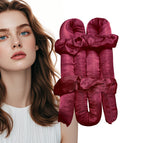 Burgundy [curling iron + 2 hair ties]