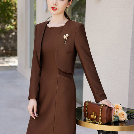 Suit dress Women's Spring and Autumn New plus size two-piece suit high-grade temperament formal occasion professional suit suit skirt
