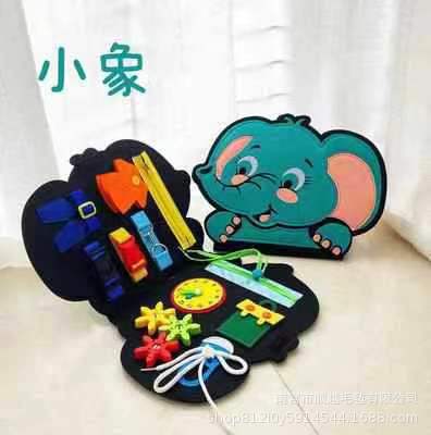 Cross-border Felt Learning Board Busy Board New Hot Selling Children Early Education Intelligence Development Felt Busy Board