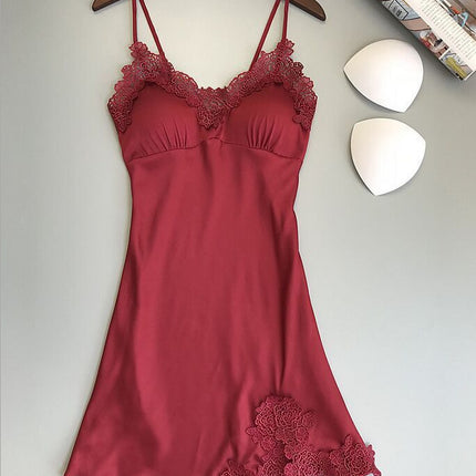 Factory Supply Hot Sale Sexy Split Pajamas Set Sexy Lace Sling New