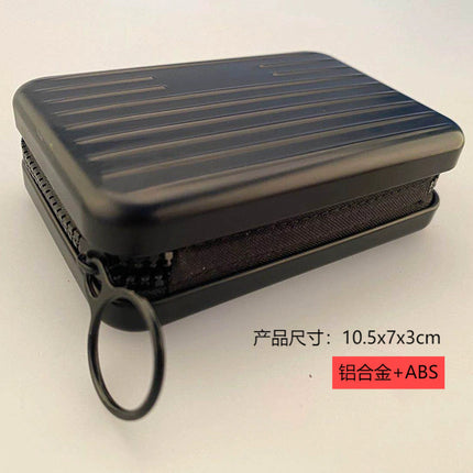Aluminum Alloy Credit Card Box Card Case Change Key Anti-theft Brush Anti-degaussing Large Capacity Multi-card Mini Luggage