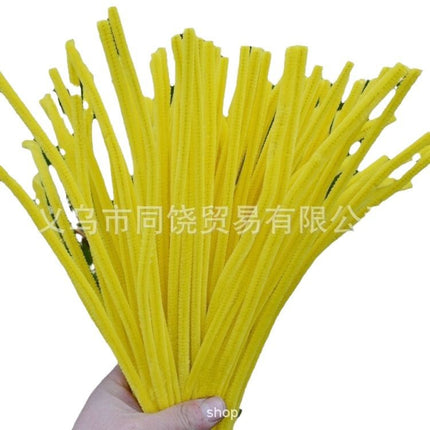Ultra-Dense Encrypted Hair Root Strips Twist Stick Bouquet High-Density Macaron Twist Stick Material Package Handmade DIY Multi-Color