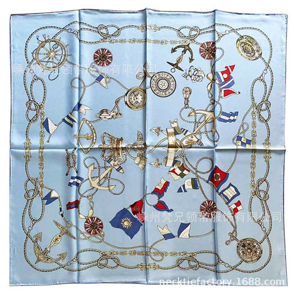 Luxury Palace Silk Twill Silk 14 Mm Large Square Scarf Spring and Autumn New Mulberry Silk Scarf Women's Shawl Scarf