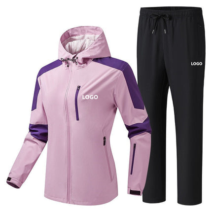 New Cross-Border Outdoor Jacket Set, Trendy Windproof and Waterproof Versatile Jacket and Pants Set for Men and Women