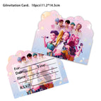Pink invitation card 10pcs