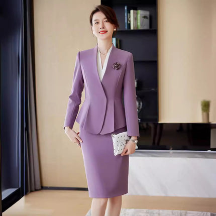 Cross-border new professional suit temperament high-end work clothes women commute to work jewelry sales hotel front desk tooling