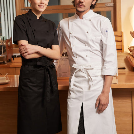 Zhenyao High-End Chef Work Clothes Long-Sleeved Short-Sleeved Summer Breathable Hotel Five-Star Chef Work Clothes