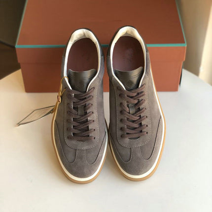 Guangdong Pure Original~Lp~Men's and Women's Moral Training Shoes Genuine Leather Lace-Up Casual Round-Toe Flats Sports Shoes Men's Sneakers Trendy