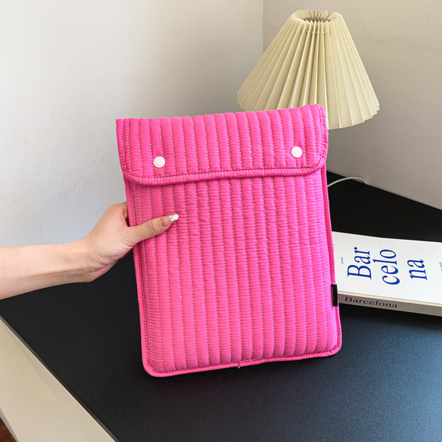Korean Ins Simple Solid Color iPadpro11-inch Storage Protective Cover Inner Bag 14-inch Laptop Bag