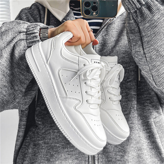 Men's Shoes Trendy Shoes 2024 New Summer Niche Trendy Thick Bottom White Shoes Student Sports Casual Shoes for Men