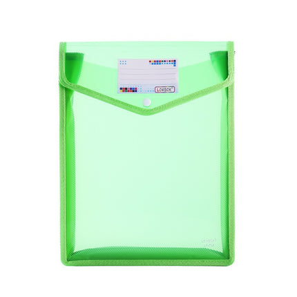 A4 File Bag Snap-Type Inch Student Stationery Office File Document Classification