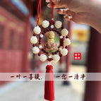 Bodhi fruit double-ring pendant [small Buddha red]]