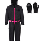 Black jumpsuit + gloves + belt / Children 150