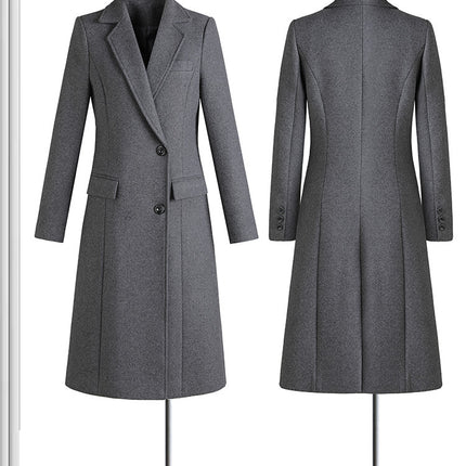 Sales Department work clothes coat female winter professional woolen coat bank jewelry store hotel front desk work clothes formal wear