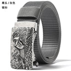 1 eagle head gray [silver buckle] / 110cm