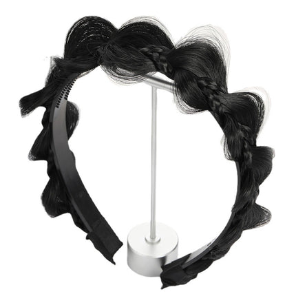 Hair Accessory Fishbone Braid Headband Wig Braided Hair Flower Style Twist Braid Hairband Hair Accessory Hair Tie Handmade