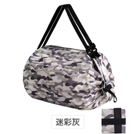 Thickened large capacity shoulder polyester portable spring roll portable storage bag storage organ folding shopping bag clothes