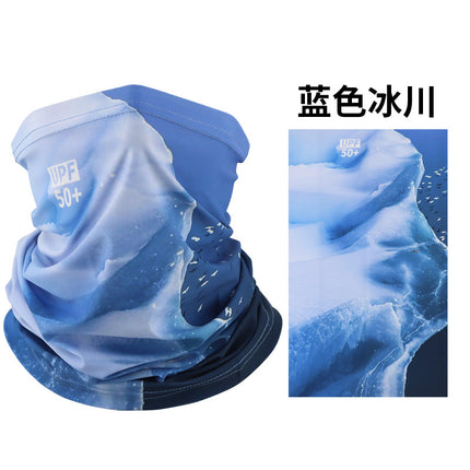 Ice Silk Mask Multifunctional Magic Headscarf Men's Riding Women's Sunshade Sunscreen Neck Sleeve Windproof Square Scarf Scarf Scarf