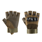 Hard shell half finger green / M