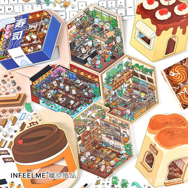 infeelme's Fifth Play 3d Landscape Sticker in Business Today Innovates Little Red Riding Book's New DIY Landscape House