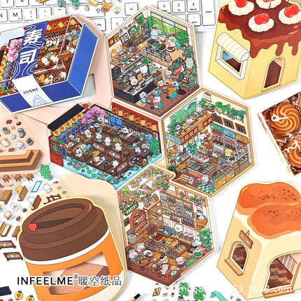 infeelme's Fifth Play 3d Landscape Sticker in Business Today Innovates Little Red Riding Book's New DIY Landscape House