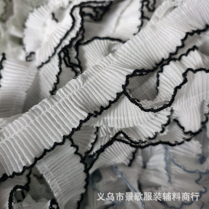 Spot Pleated Chiffon Lace DIY Handmade Clothing Accessories Clothing and Hat Skirt Decoration Home Fabric Curtain Decoration