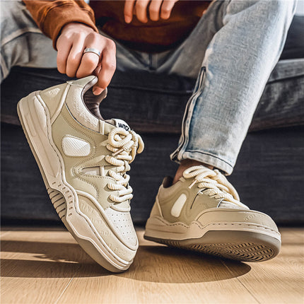 European Men's Shoes Summer Breathable 2025 New Casual Sneakers Niche Original Youth Height-Increasing Sports Trendy Shoes
