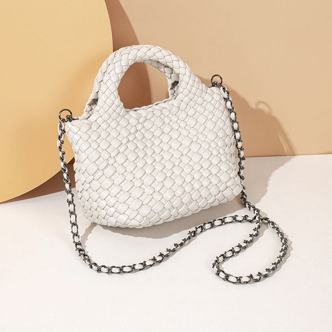 PU Woven Pillow Mini Bag / Mini Sac Oreiller PU Tressé
