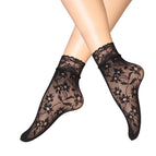 21 small black flowers / Free size