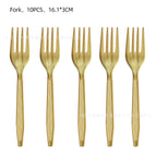Gold fork 10pcs