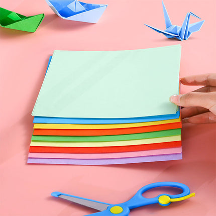 Origami color paper wholesale factory direct a4 square origami thousand paper crane paper handmade paper children's paper-cut book cardboard