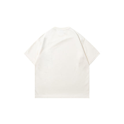 2025 Summer New Japanese Retro Casual Color-Blocking Patchwork Zipper Pocket Unisex Loose Versatile Short Sleeve