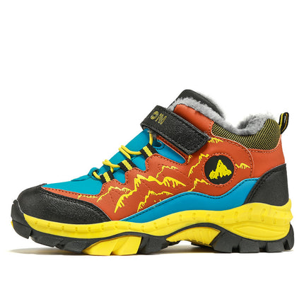 Cross-border plus size winter new round head high-top youth sports leisure fashion cotton snow outdoor hiking shoes