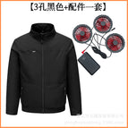 [3-hole complete set] black + (3 fans + cables + 20,000 power bank) / 2XL/3XL