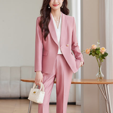 Suit suit Women's Autumn and Winter New Business Suit Jacket Medical Beauty Store Manager Broadcasting Workplace Interview Teacher's Tooling
