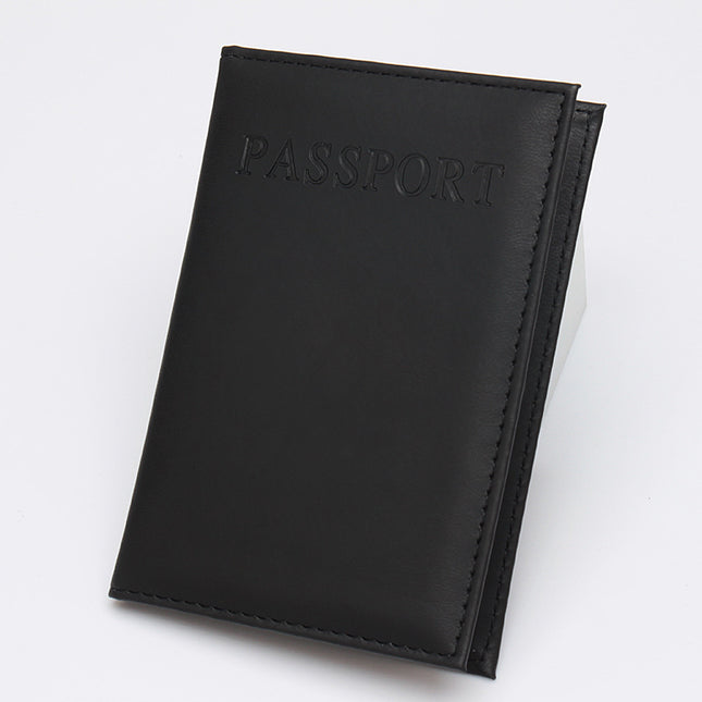 Leather Passport Cover, Passport Bag, Logo Wholesale, English Pu Leather Passport Holder, Amazon Cross-Border Card Holder