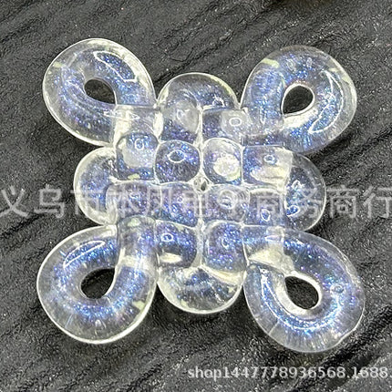Acrylic Fine Flash Mermaid Ji Luminous Chinese Knot Hanging Beads DIY Jewelry Mobile Phone Chain Car Hanging Handmade Material Accessories