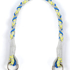 Braided shoulder strap-yellow blue