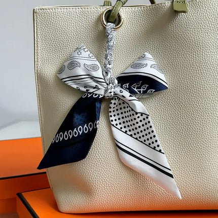 High-grade Handbag Handle Ribbon Bag Handle Handle Accessories Silk Scarf Handbag Tie Bag with Decorative Ribbon Pendant